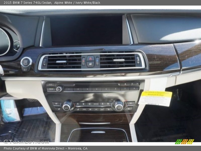 Alpine White / Ivory White/Black 2015 BMW 7 Series 740Li Sedan