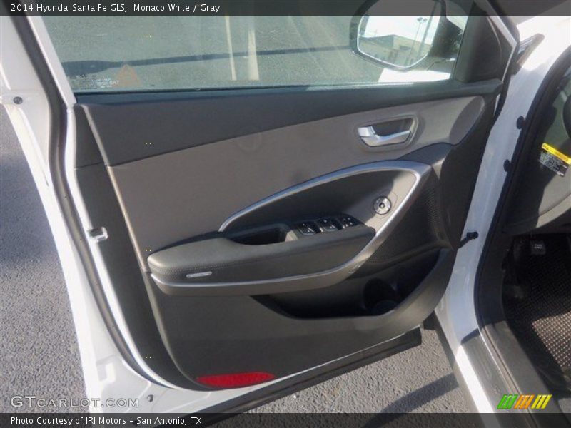 Monaco White / Gray 2014 Hyundai Santa Fe GLS