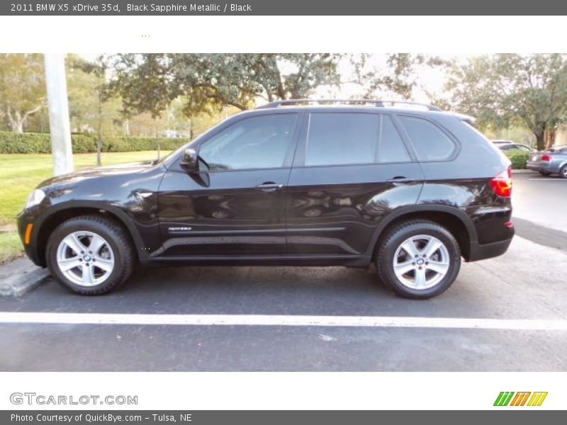 Black Sapphire Metallic / Black 2011 BMW X5 xDrive 35d