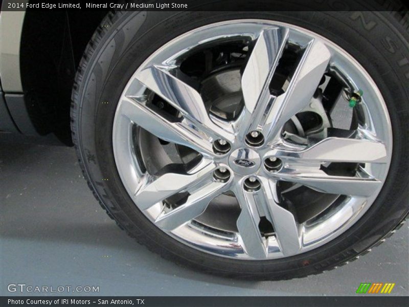 Mineral Gray / Medium Light Stone 2014 Ford Edge Limited