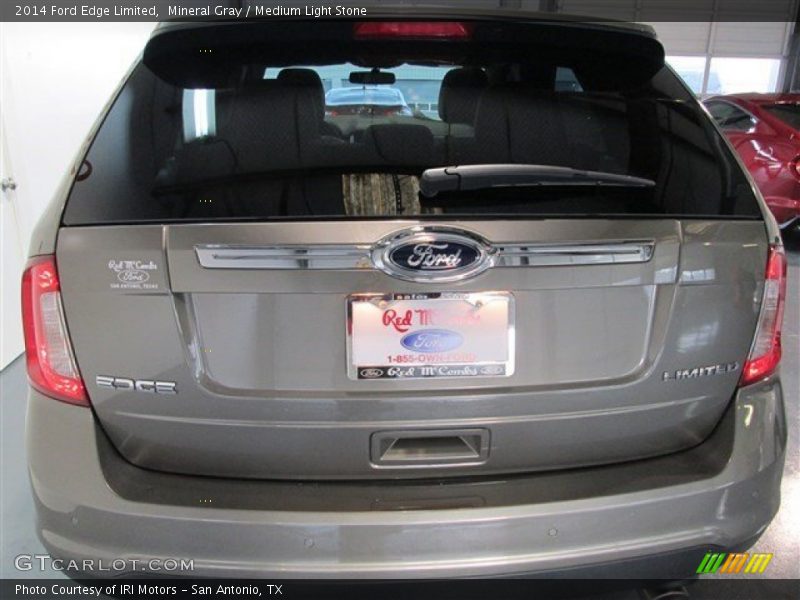 Mineral Gray / Medium Light Stone 2014 Ford Edge Limited