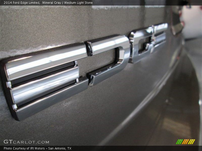 Mineral Gray / Medium Light Stone 2014 Ford Edge Limited