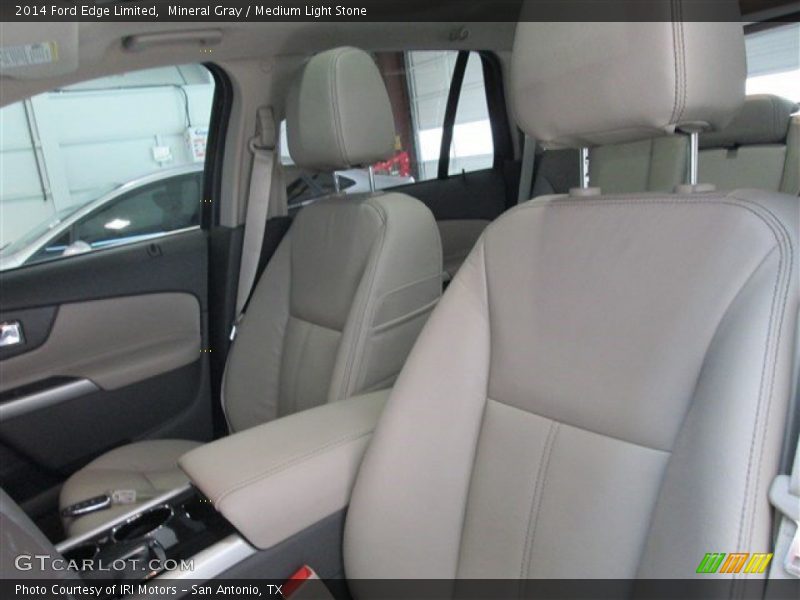 Mineral Gray / Medium Light Stone 2014 Ford Edge Limited
