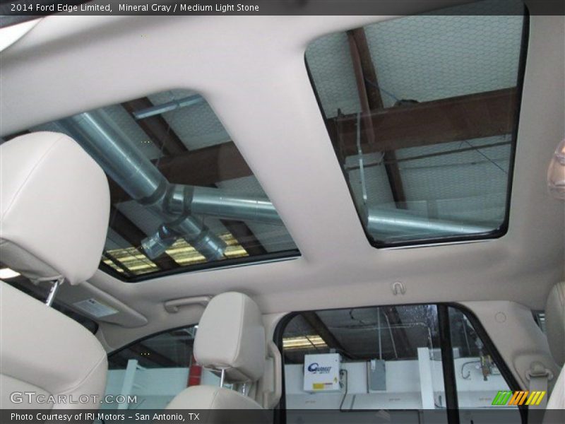 Mineral Gray / Medium Light Stone 2014 Ford Edge Limited