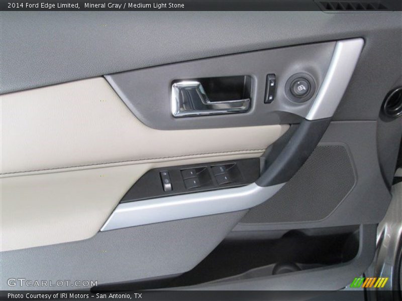 Mineral Gray / Medium Light Stone 2014 Ford Edge Limited