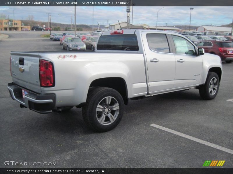 Silver Ice Metallic / Jet Black 2015 Chevrolet Colorado LT Crew Cab 4WD