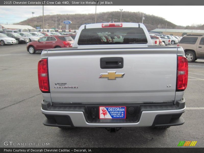 Silver Ice Metallic / Jet Black 2015 Chevrolet Colorado LT Crew Cab 4WD