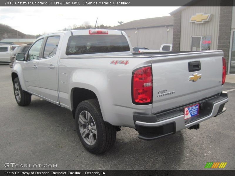 Silver Ice Metallic / Jet Black 2015 Chevrolet Colorado LT Crew Cab 4WD