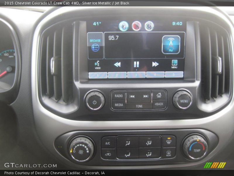 Silver Ice Metallic / Jet Black 2015 Chevrolet Colorado LT Crew Cab 4WD