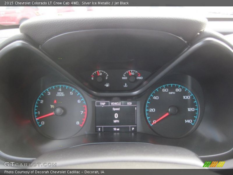 Silver Ice Metallic / Jet Black 2015 Chevrolet Colorado LT Crew Cab 4WD