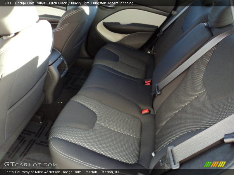 Pitch Black / Black/Light Tungsten Accent Stitching 2015 Dodge Dart Rallye