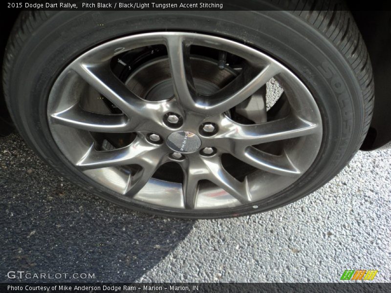 Pitch Black / Black/Light Tungsten Accent Stitching 2015 Dodge Dart Rallye