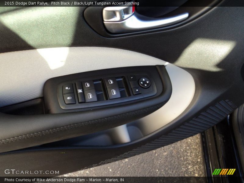 Pitch Black / Black/Light Tungsten Accent Stitching 2015 Dodge Dart Rallye