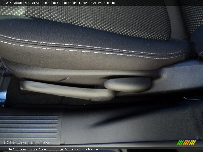 Pitch Black / Black/Light Tungsten Accent Stitching 2015 Dodge Dart Rallye