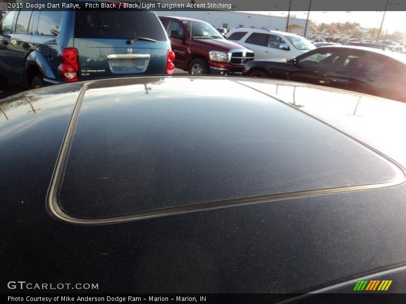 Pitch Black / Black/Light Tungsten Accent Stitching 2015 Dodge Dart Rallye