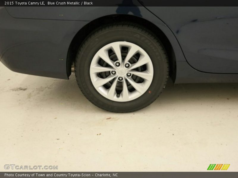 Blue Crush Metallic / Black 2015 Toyota Camry LE