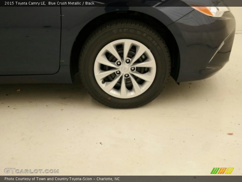 Blue Crush Metallic / Black 2015 Toyota Camry LE