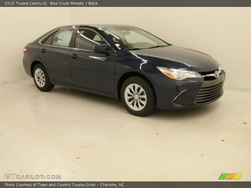 Blue Crush Metallic / Black 2015 Toyota Camry LE