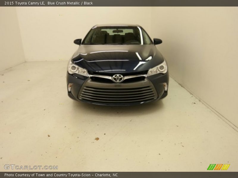Blue Crush Metallic / Black 2015 Toyota Camry LE