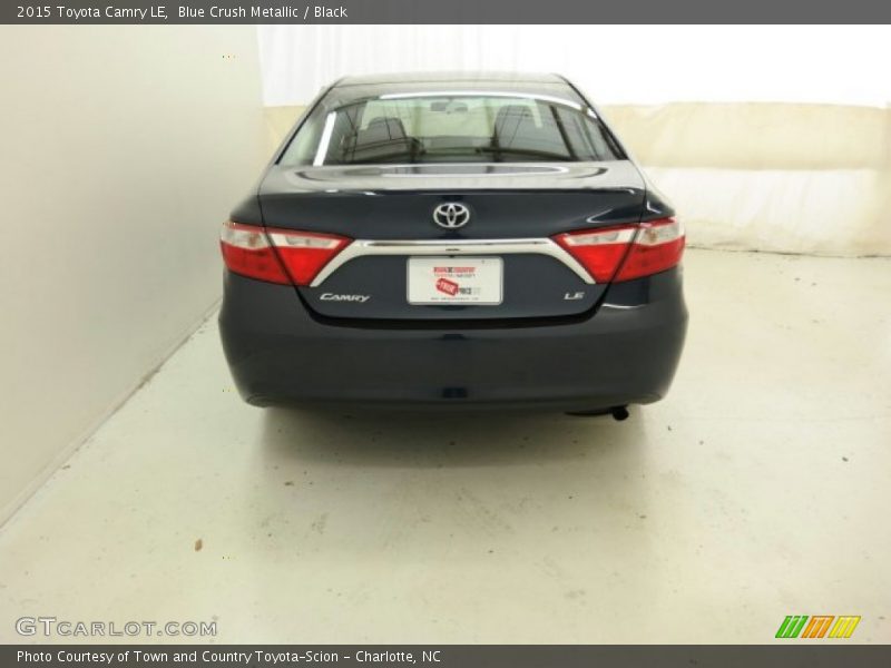 Blue Crush Metallic / Black 2015 Toyota Camry LE