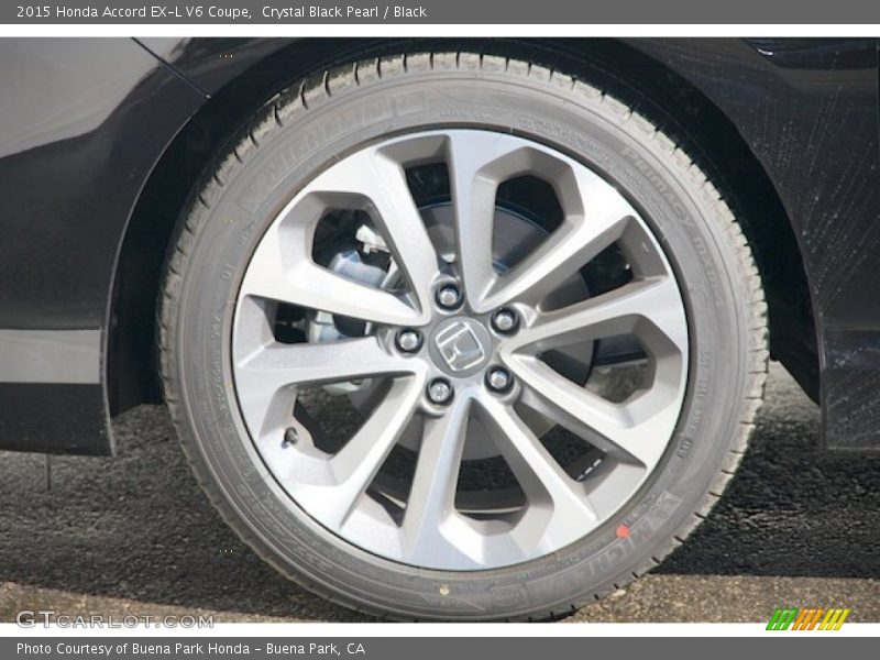 Crystal Black Pearl / Black 2015 Honda Accord EX-L V6 Coupe