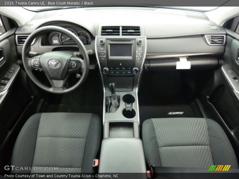Blue Crush Metallic / Black 2015 Toyota Camry LE
