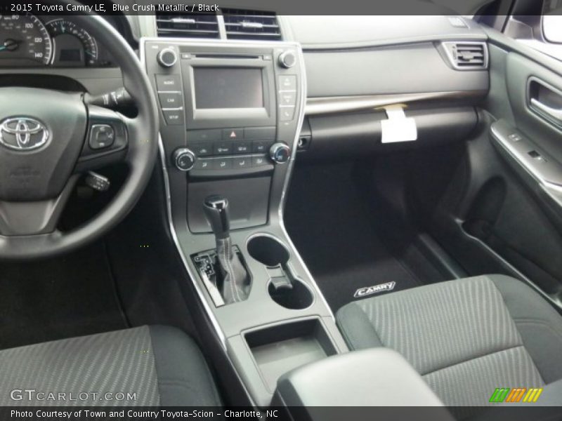 Blue Crush Metallic / Black 2015 Toyota Camry LE