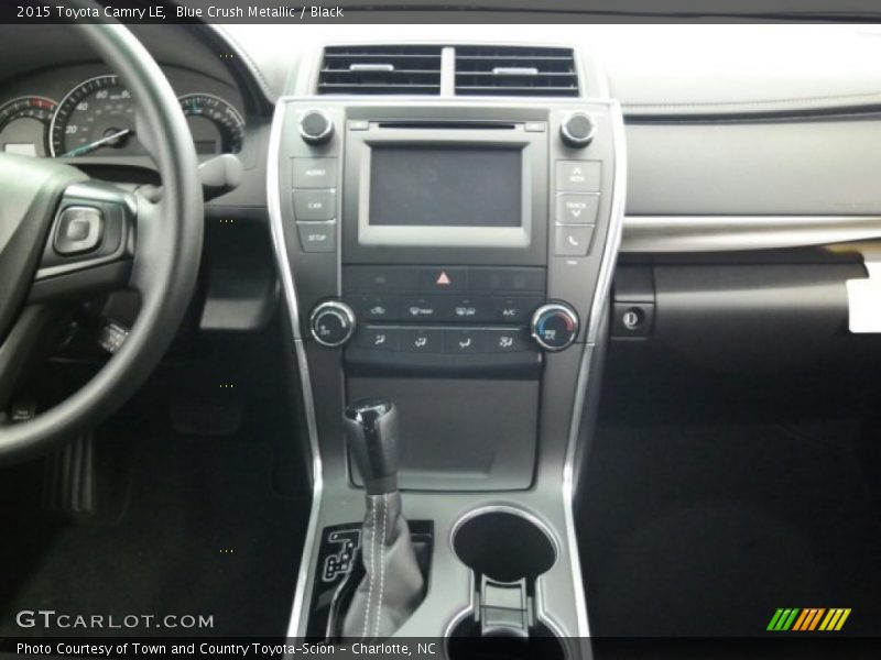 Blue Crush Metallic / Black 2015 Toyota Camry LE