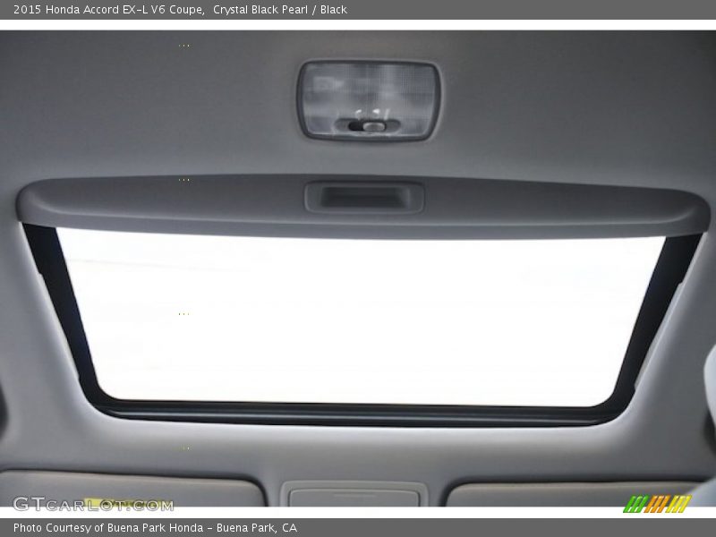 Crystal Black Pearl / Black 2015 Honda Accord EX-L V6 Coupe