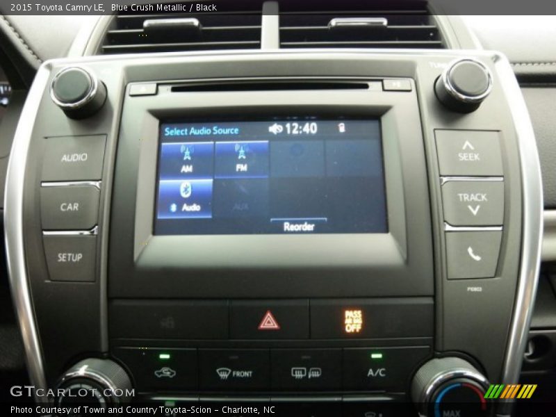 Blue Crush Metallic / Black 2015 Toyota Camry LE