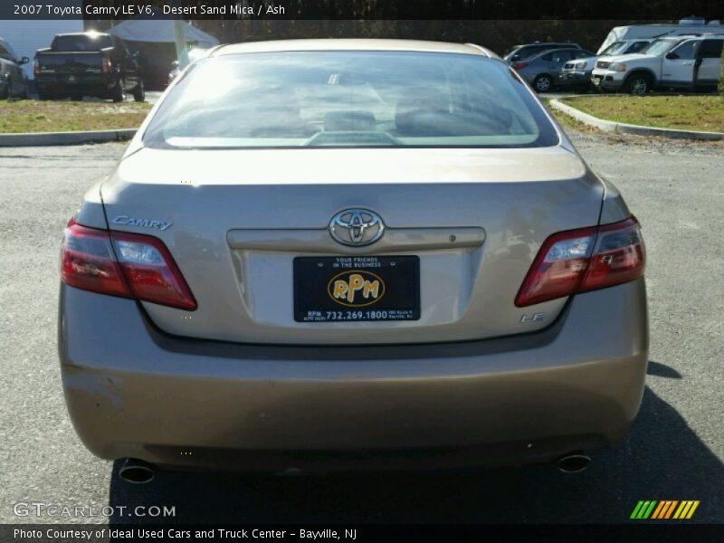 Desert Sand Mica / Ash 2007 Toyota Camry LE V6