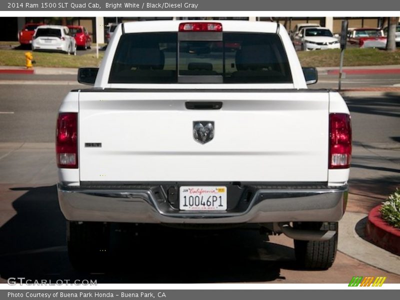 Bright White / Black/Diesel Gray 2014 Ram 1500 SLT Quad Cab