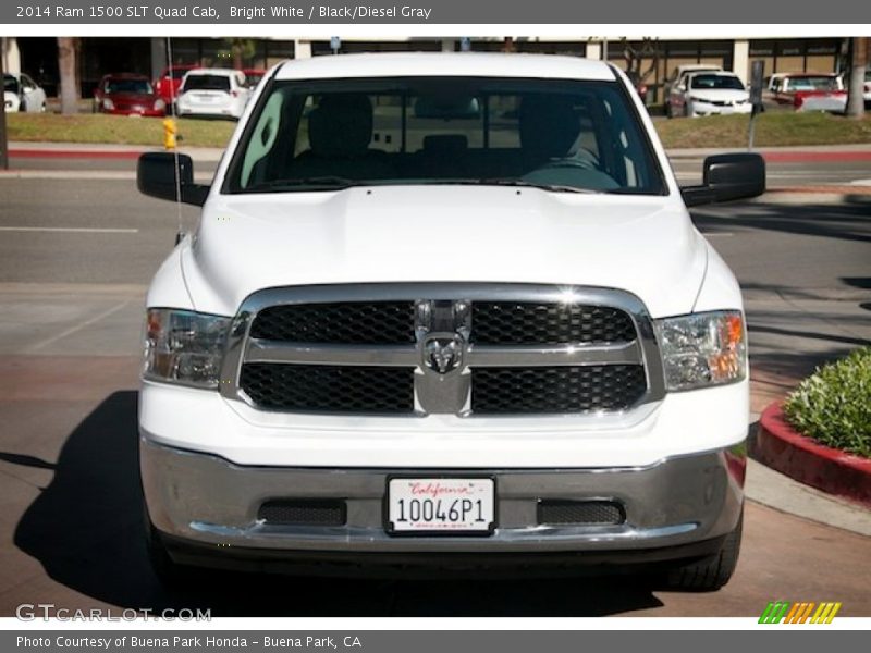 Bright White / Black/Diesel Gray 2014 Ram 1500 SLT Quad Cab