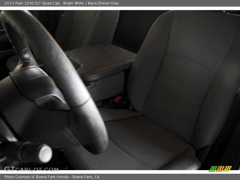 Bright White / Black/Diesel Gray 2014 Ram 1500 SLT Quad Cab