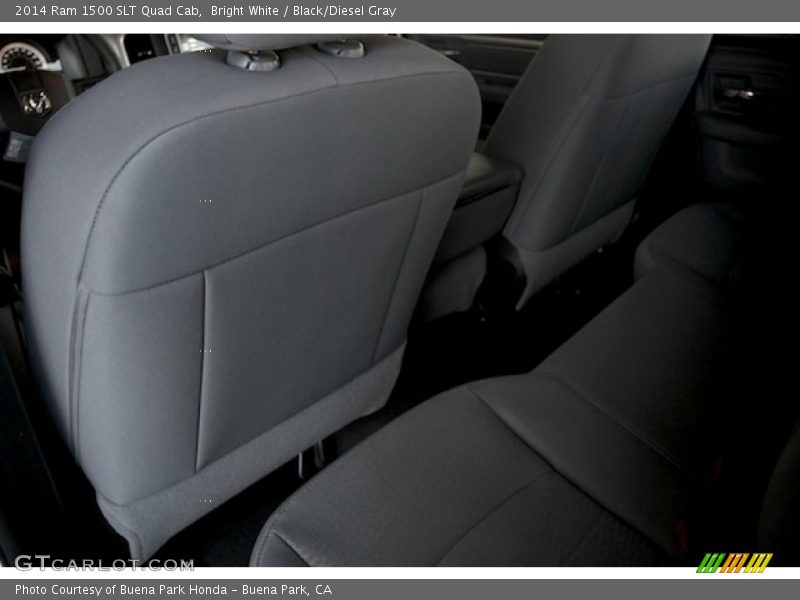 Bright White / Black/Diesel Gray 2014 Ram 1500 SLT Quad Cab