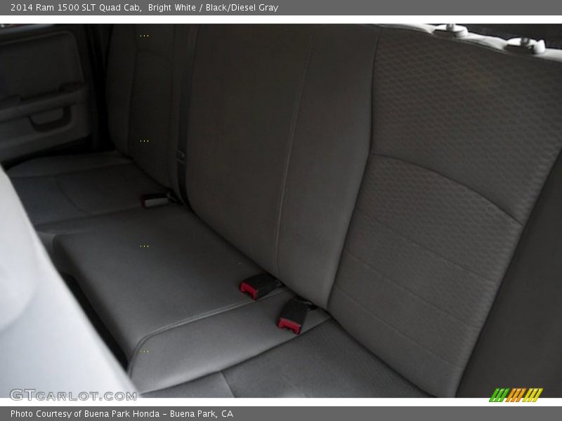 Bright White / Black/Diesel Gray 2014 Ram 1500 SLT Quad Cab