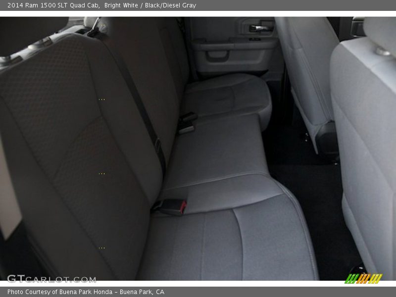 Bright White / Black/Diesel Gray 2014 Ram 1500 SLT Quad Cab