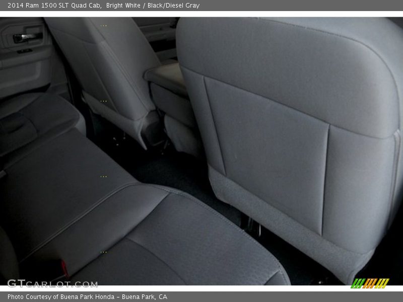 Bright White / Black/Diesel Gray 2014 Ram 1500 SLT Quad Cab