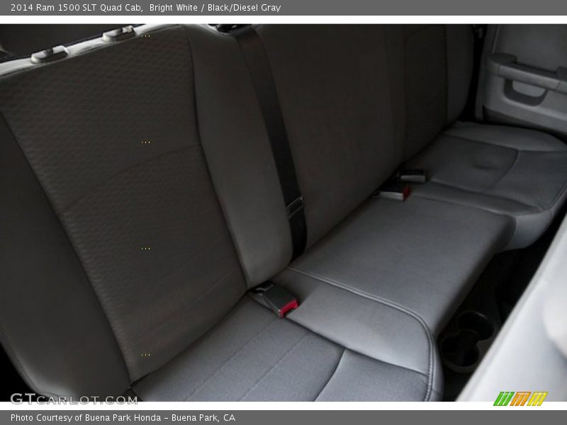 Bright White / Black/Diesel Gray 2014 Ram 1500 SLT Quad Cab