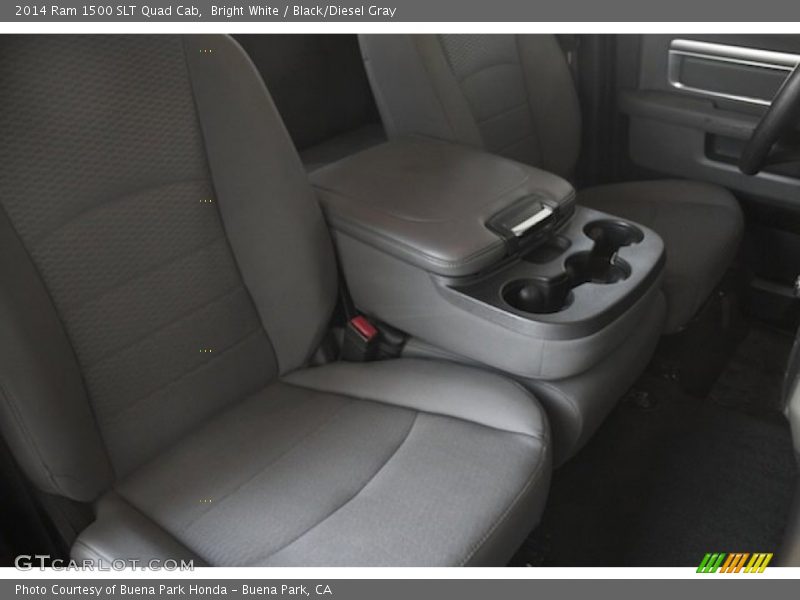 Bright White / Black/Diesel Gray 2014 Ram 1500 SLT Quad Cab