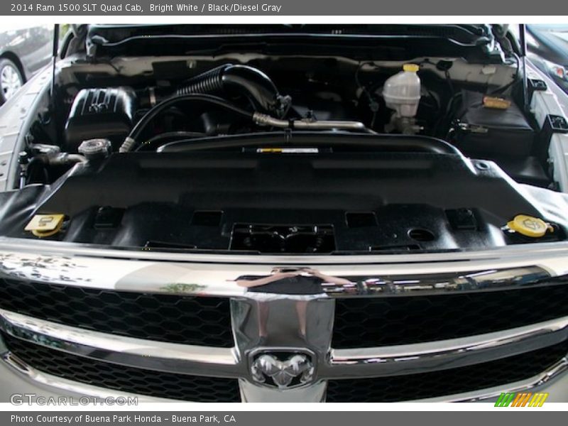 Bright White / Black/Diesel Gray 2014 Ram 1500 SLT Quad Cab