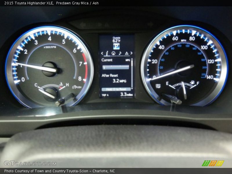 Predawn Gray Mica / Ash 2015 Toyota Highlander XLE