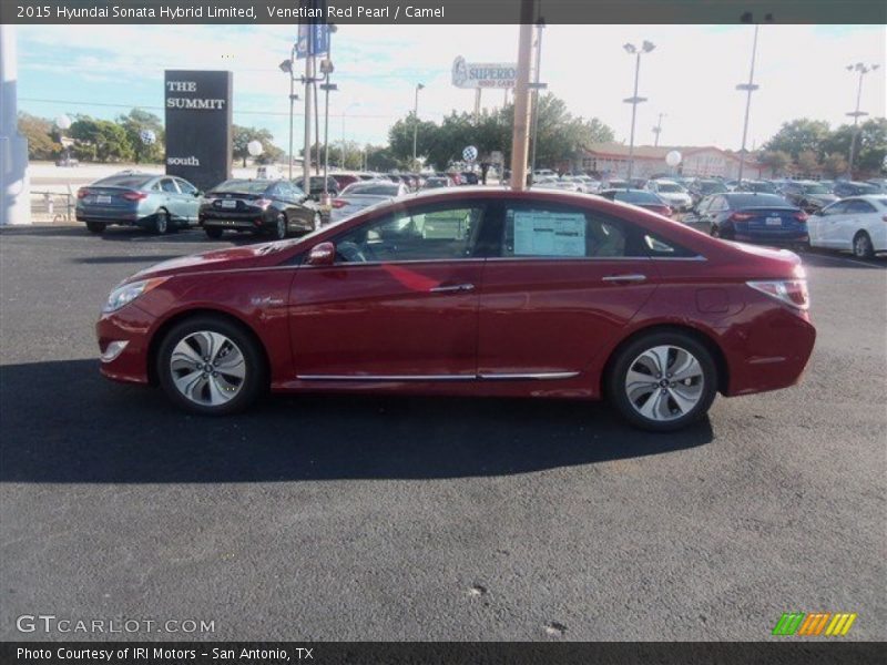 Venetian Red Pearl / Camel 2015 Hyundai Sonata Hybrid Limited