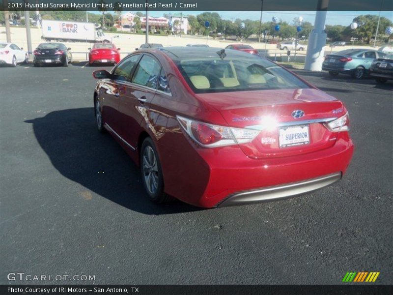 Venetian Red Pearl / Camel 2015 Hyundai Sonata Hybrid Limited