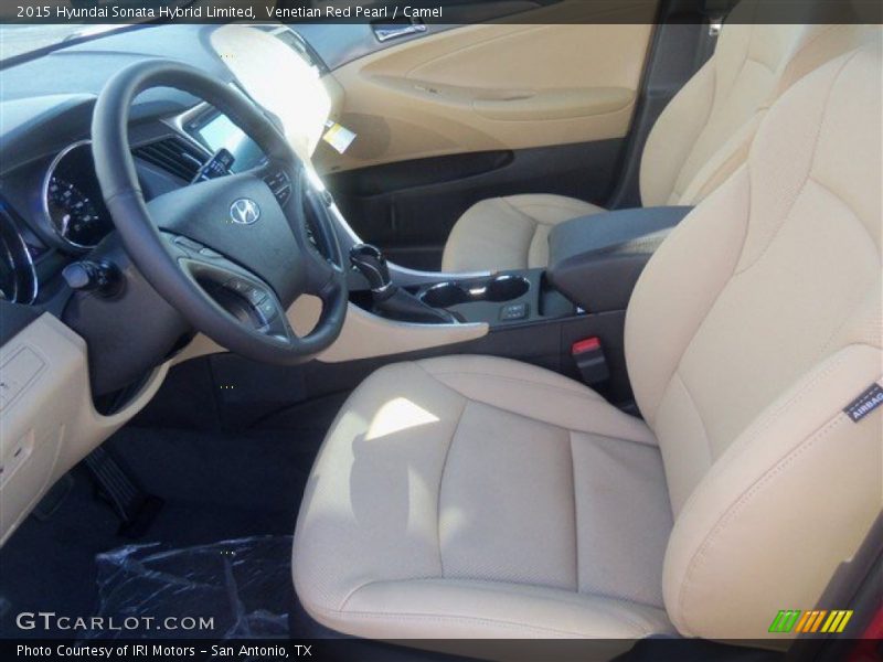 Venetian Red Pearl / Camel 2015 Hyundai Sonata Hybrid Limited