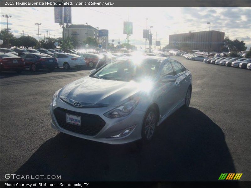Starlight Silver / Gray 2015 Hyundai Sonata Hybrid Limited