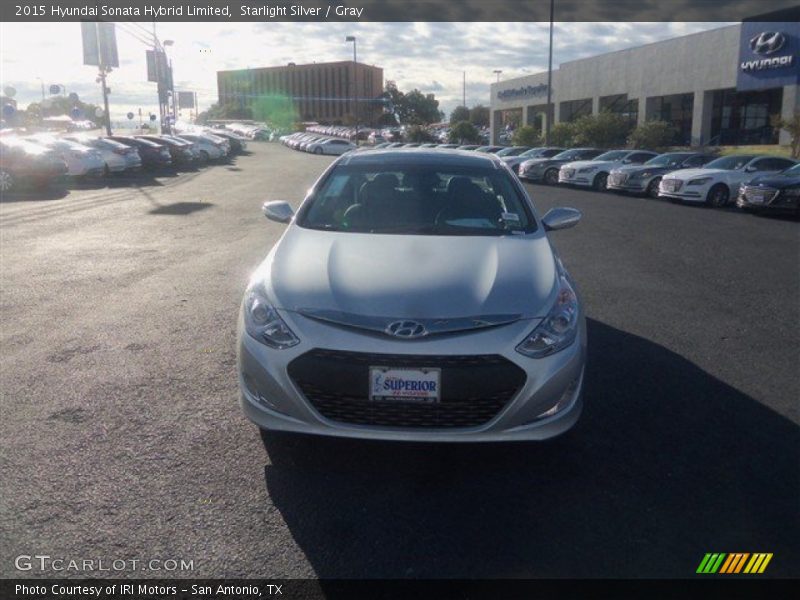 Starlight Silver / Gray 2015 Hyundai Sonata Hybrid Limited
