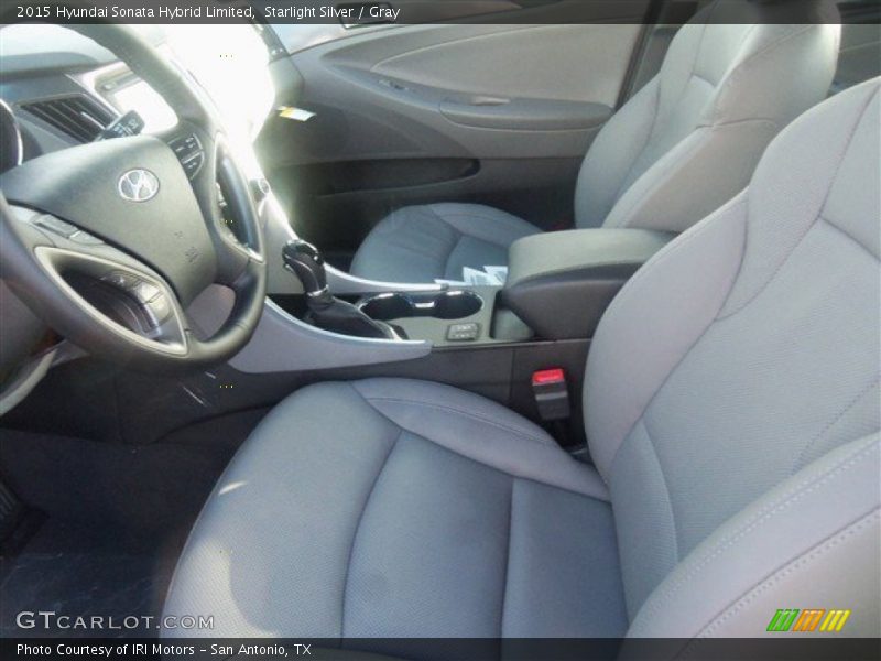 Starlight Silver / Gray 2015 Hyundai Sonata Hybrid Limited
