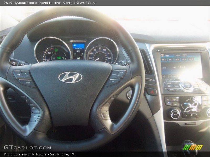 Starlight Silver / Gray 2015 Hyundai Sonata Hybrid Limited