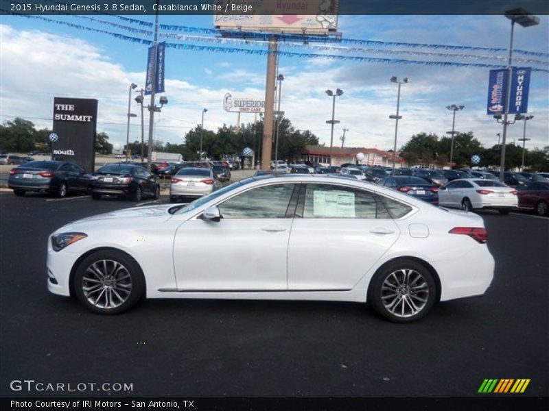 Casablanca White / Beige 2015 Hyundai Genesis 3.8 Sedan